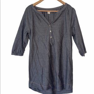 Levi's | Mini Shirt Dress | Charcoal Gray & Black | Women's XS